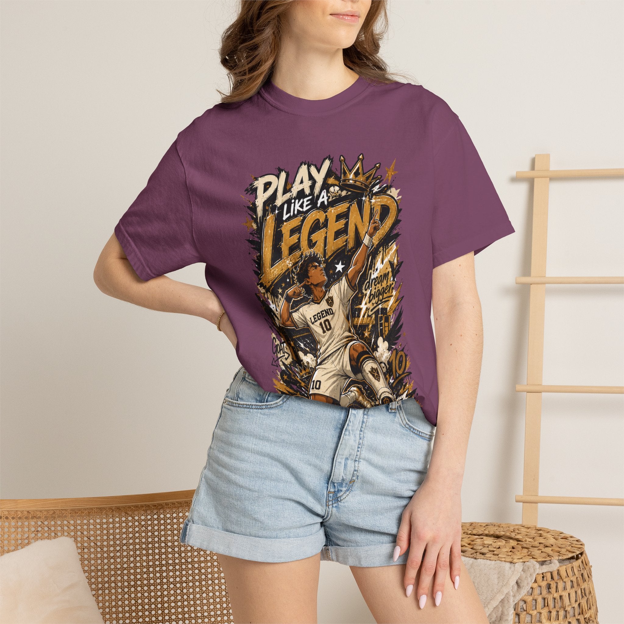Play Like a Legend Soccer T-Shirt — Vintage Goal Celebration Graphic Tee