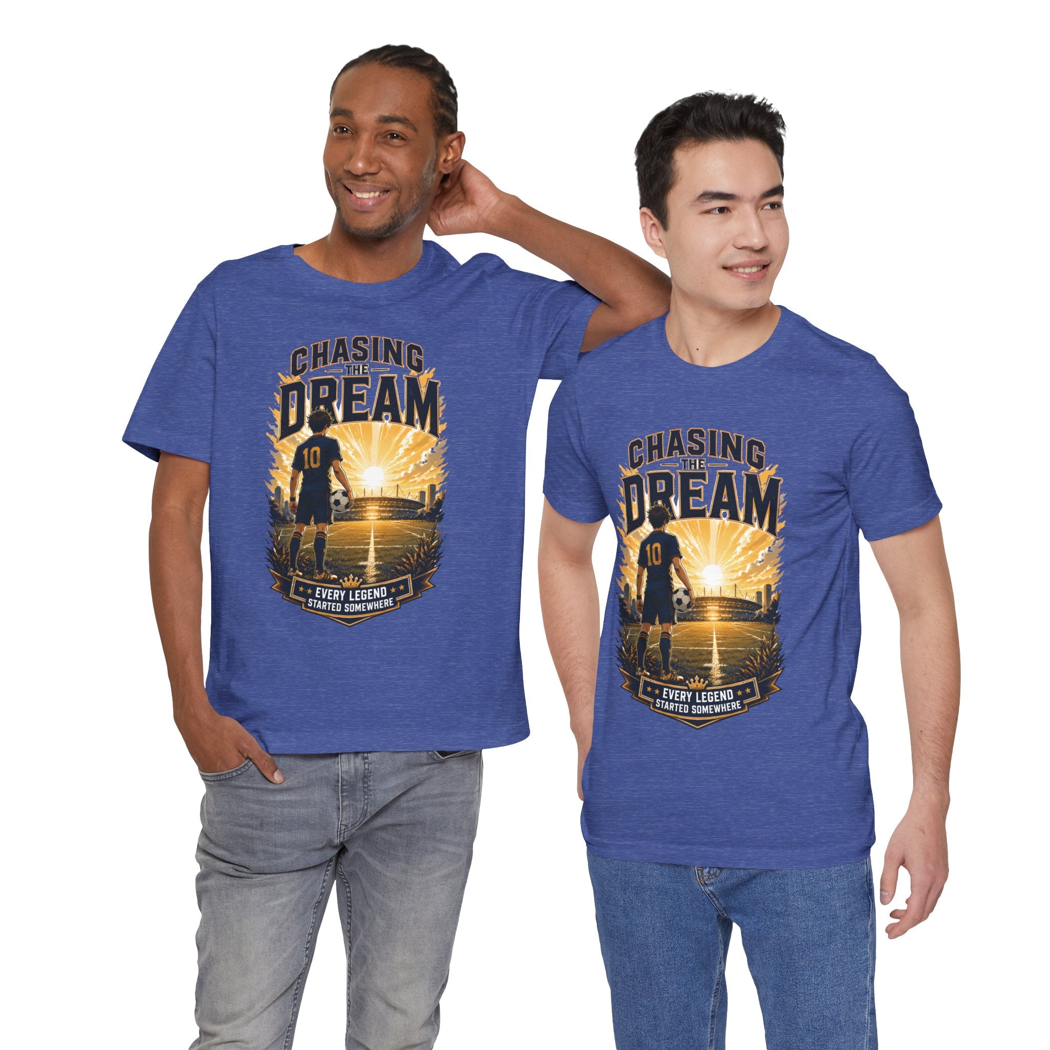 Soccer Tee — "Chasing the Dream" Inspirational Soccer Shirt
