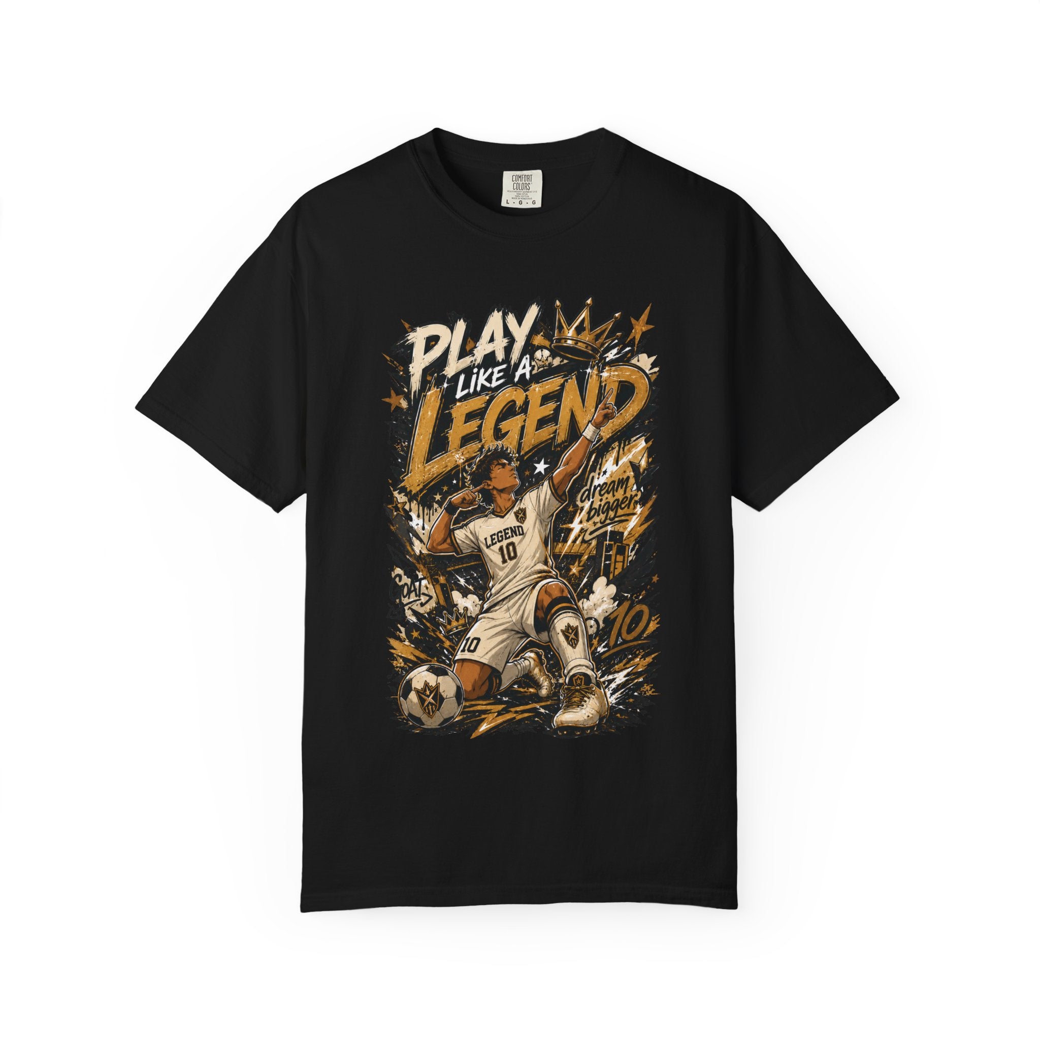 Play Like a Legend Soccer T-Shirt — Vintage Goal Celebration Graphic Tee