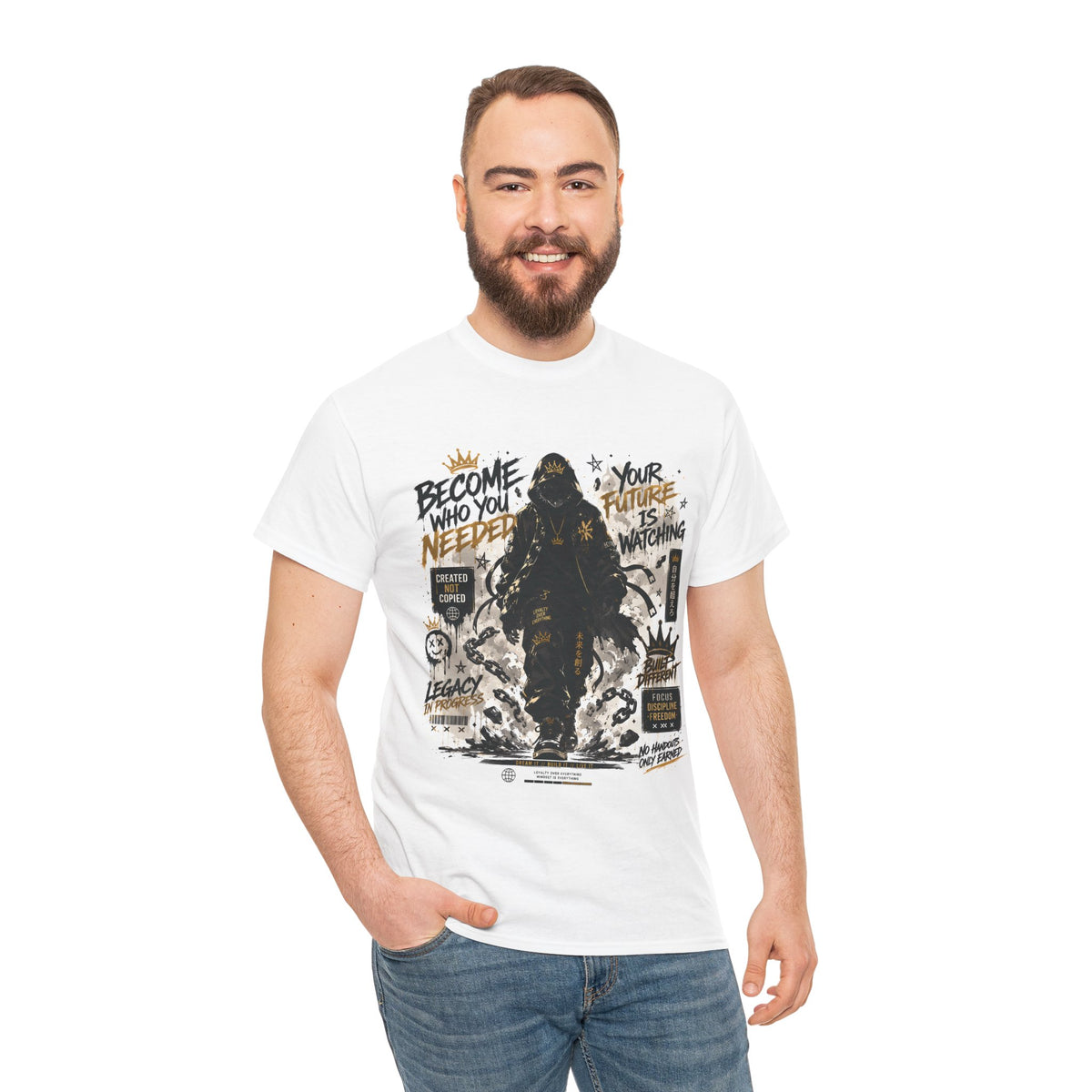 Become Who You Needed Inspirational Graphic T Shirt