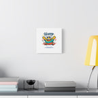 Happy Blob Cartoon Canvas Bold Kawaii Wall Art