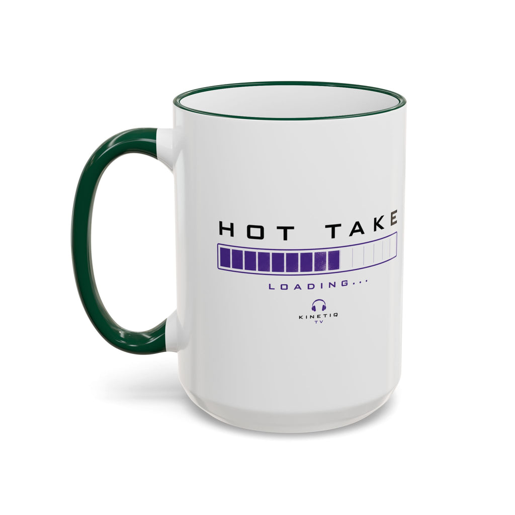 Hot Take Loading Mug — Funny Progress Bar Accent Rim & Handle Tea Coffee Cup