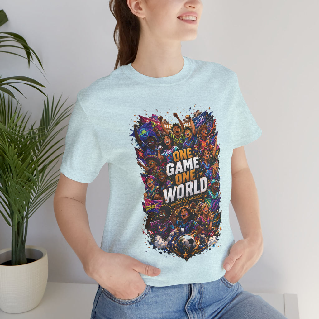 T-Shirt — 'One Game One World' Gamer Graphic Tee