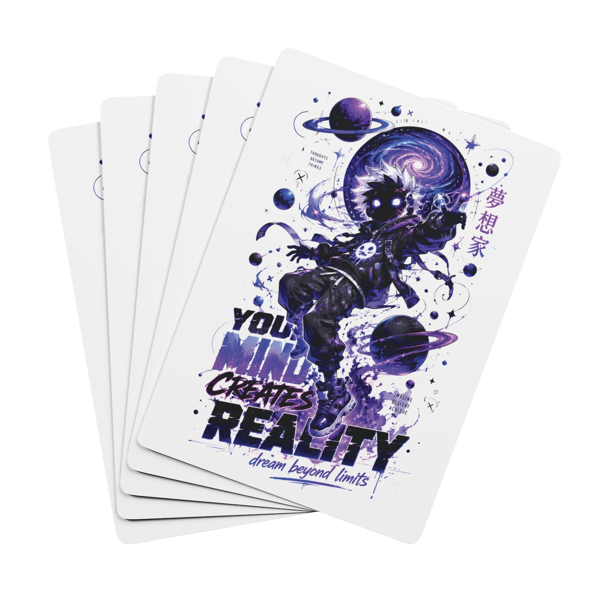 Cosmic Astronaut Poker Playing Cards – "Your Mind Creates Reality" Deck