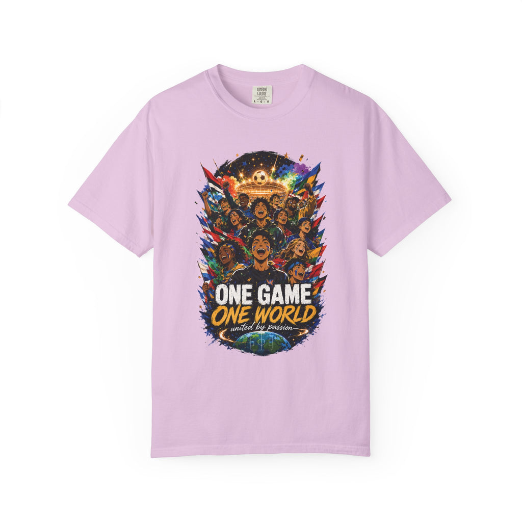 One Game One World Soccer T Shirt International Football Graphic Tee