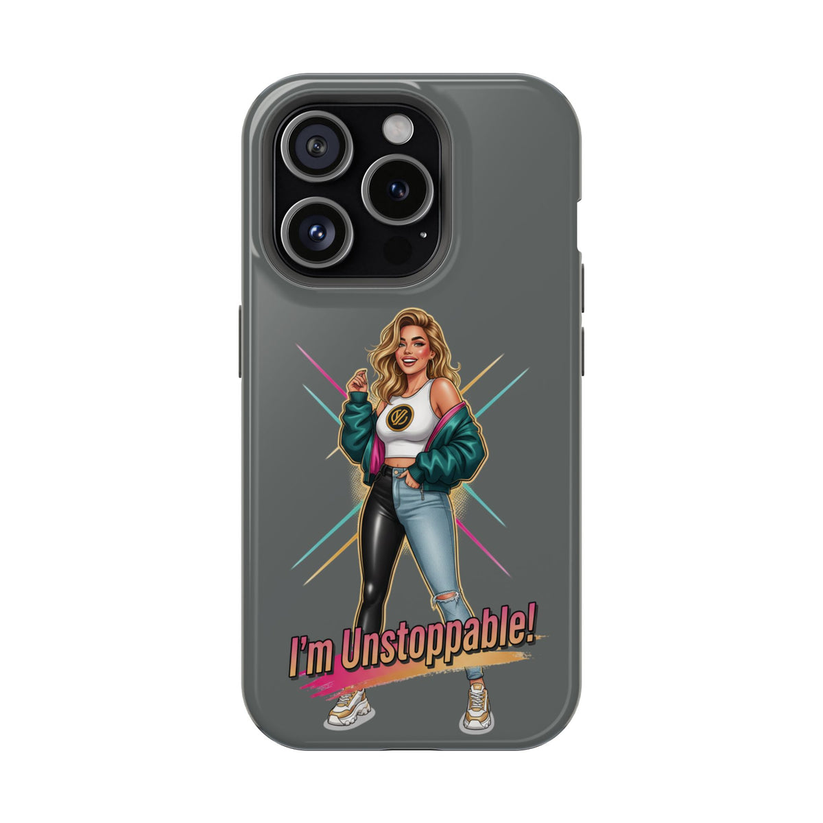 I'm Unstoppable Magnetic Protective Phone Case Gray