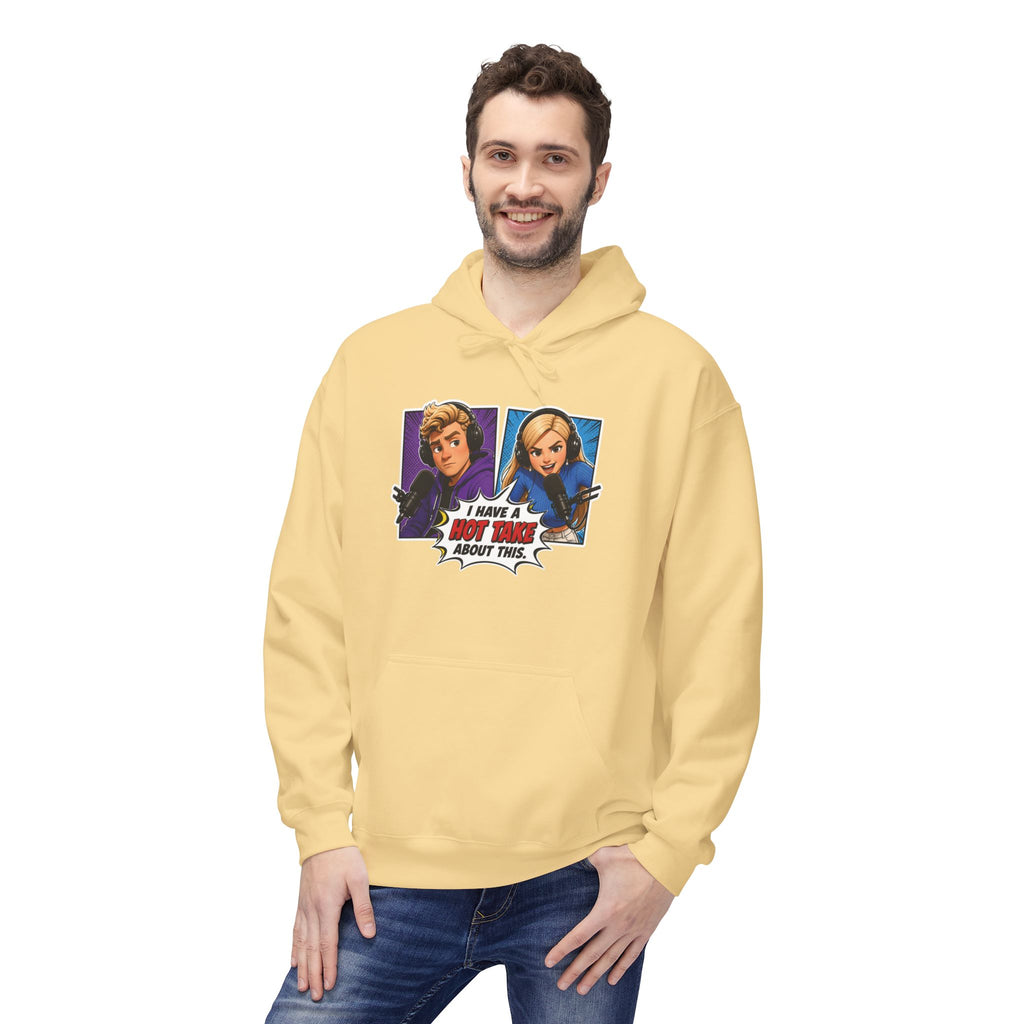 Pop-Art "I HAVE A HOT TAKE ABOUT THIS" Hoodie — Hot Take Central Graphic