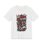 No Risk No Glory Soccer T-Shirt — Dynamic Football Player Graphic Tee