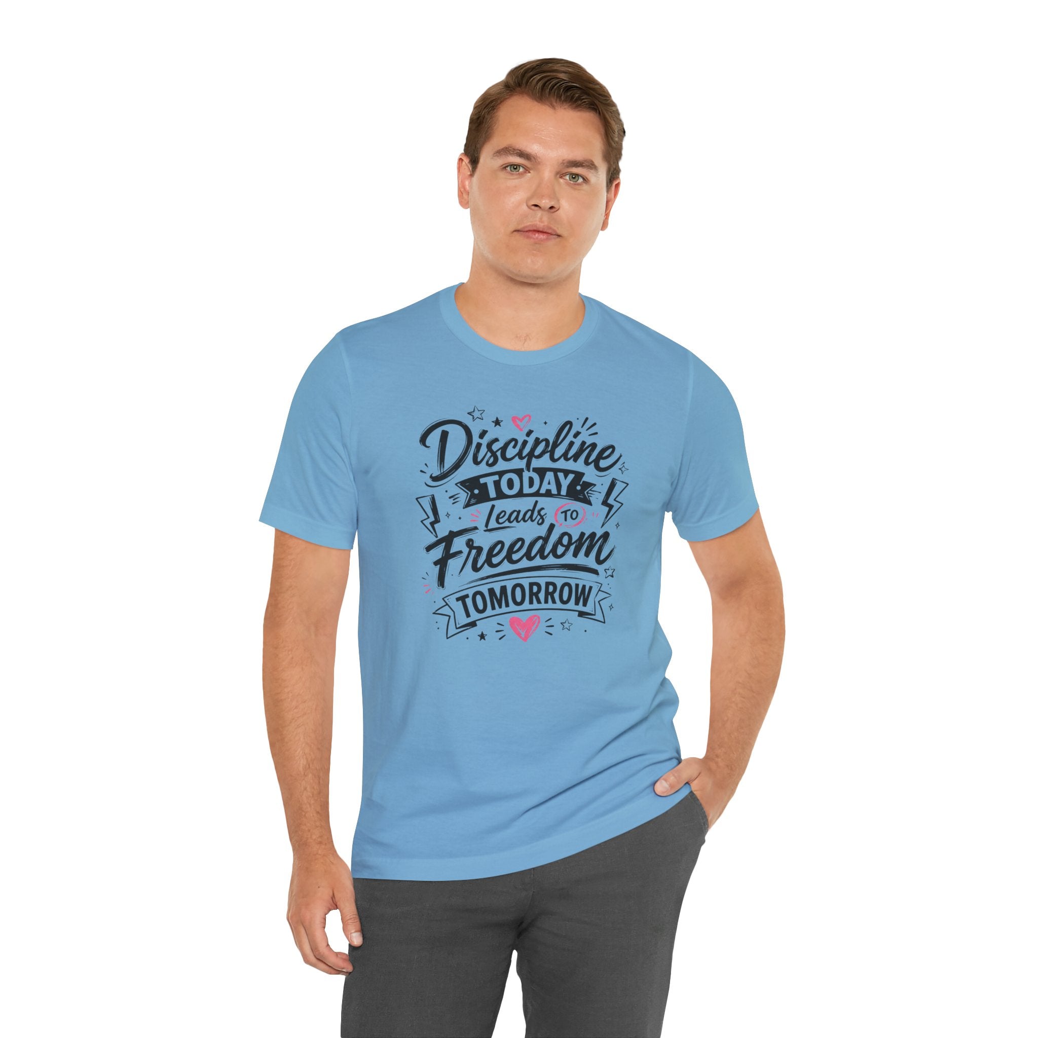 Discipline Today Leads to Freedom Tomorrow Tee — Motivational Fitness T-Shirt