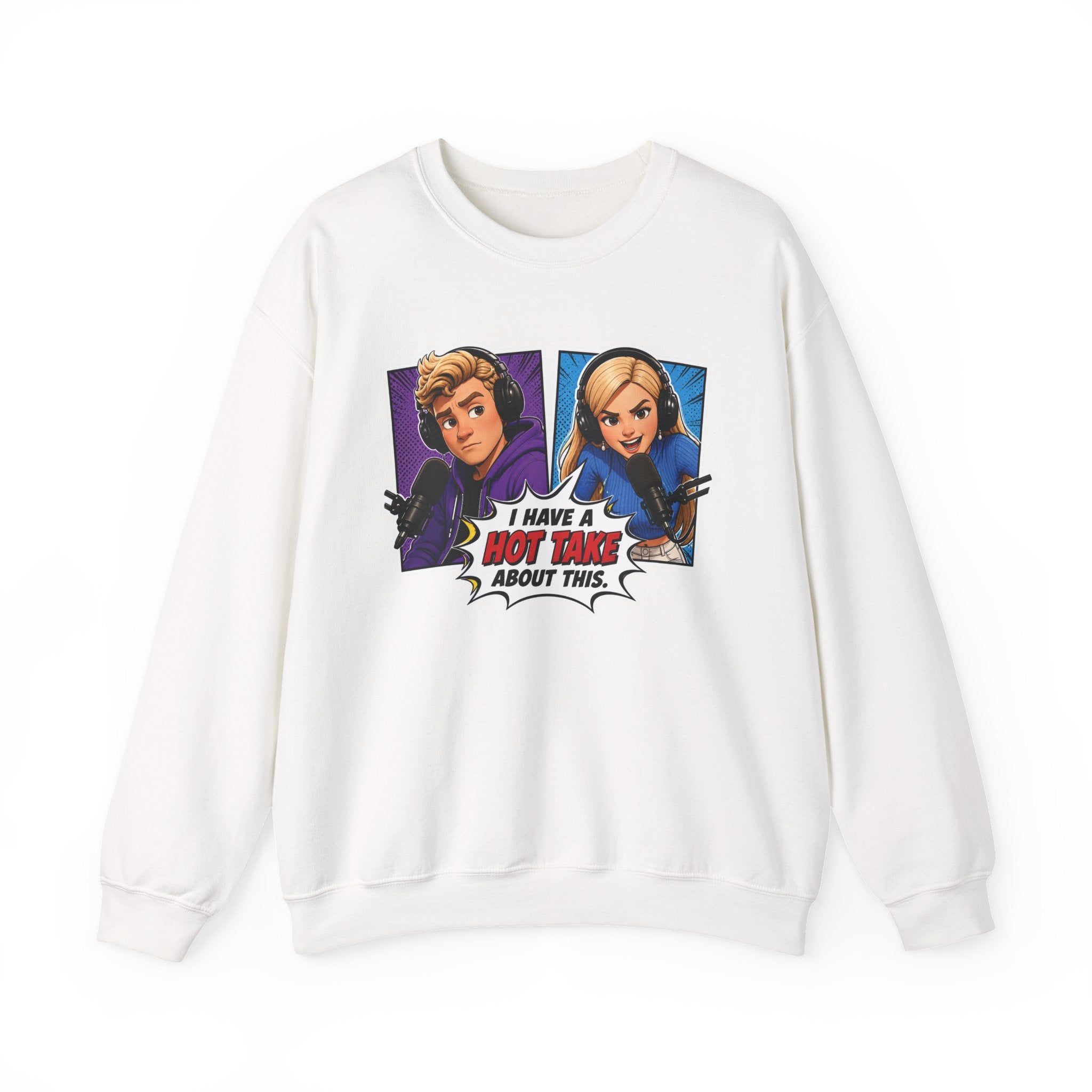Hot Take Central I Have a Hot Take About This Pop Art Crewneck Sweatshirt
