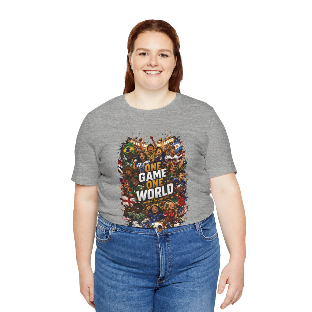 T-Shirt — 'One Game One World' Gamer Graphic Tee