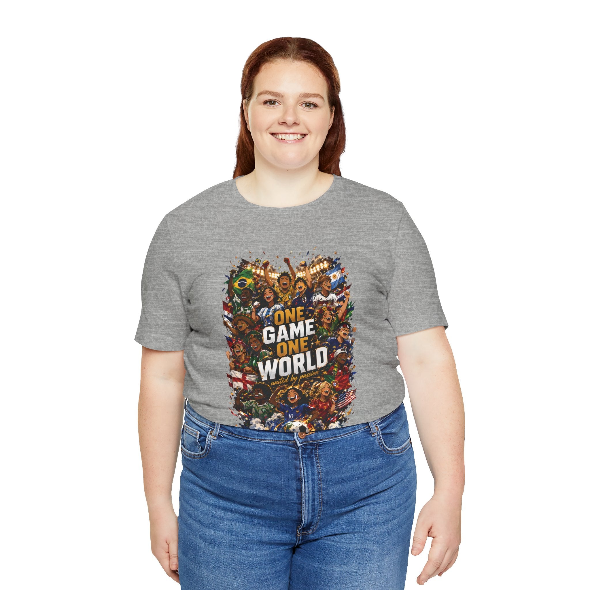 T-Shirt — 'One Game One World' Gamer Graphic Tee