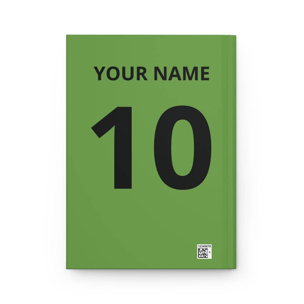 Football Is a Language Hardcover Journal — Personalized Soccer Notebook (Your Name & Number)