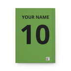 Football Is a Language Hardcover Journal — Personalized Soccer Notebook (Your Name & Number)
