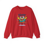 Happy Blob Cartoon Crewneck Sweatshirt | kawaii minimal, thick outline
