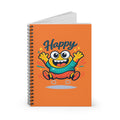 Happy Cartoon Monster Spiral Notebook — Ruled Journal for Kids & Teens
