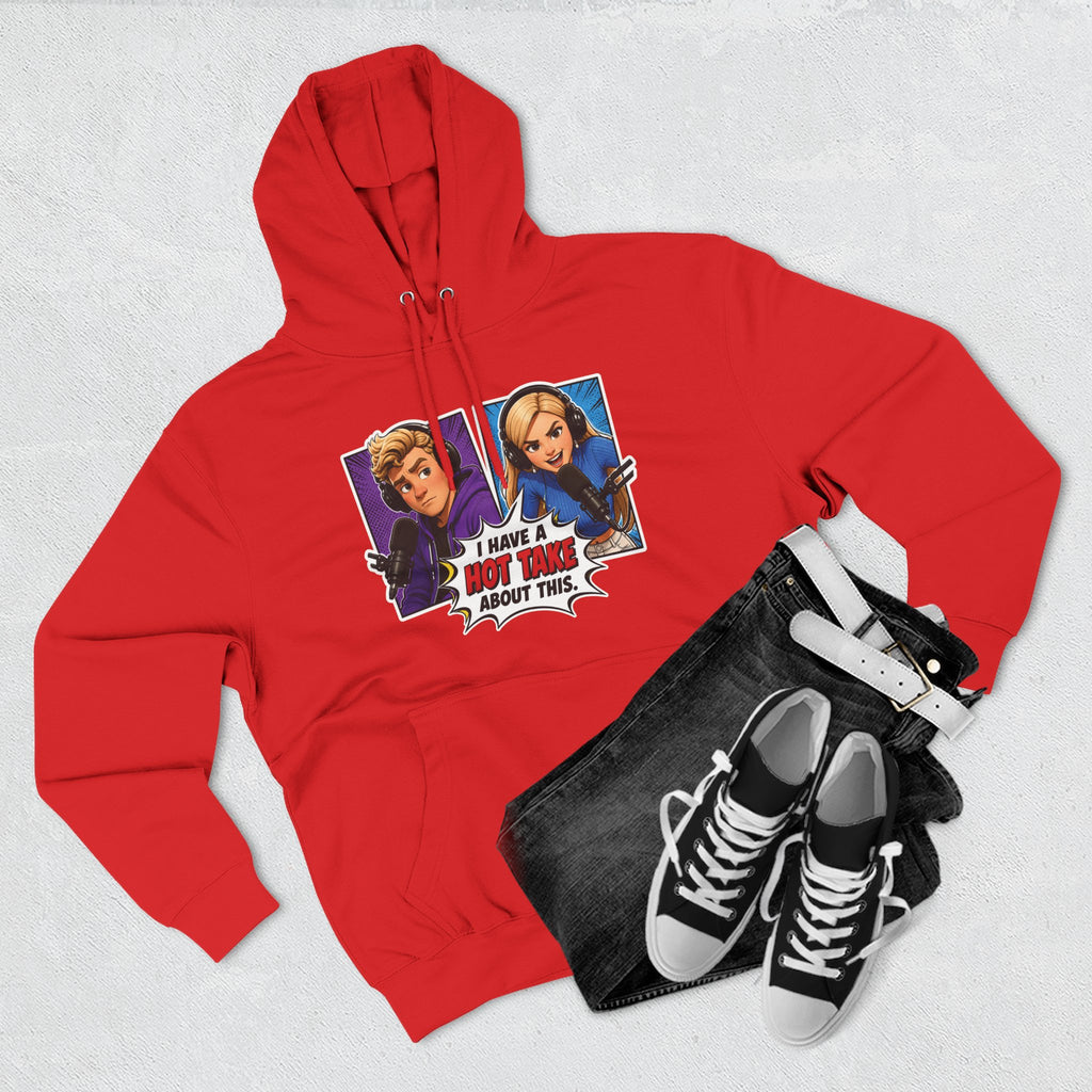Comic Pop Art Hoodie — “I Have a Hot Take About This” Graphic Pullover