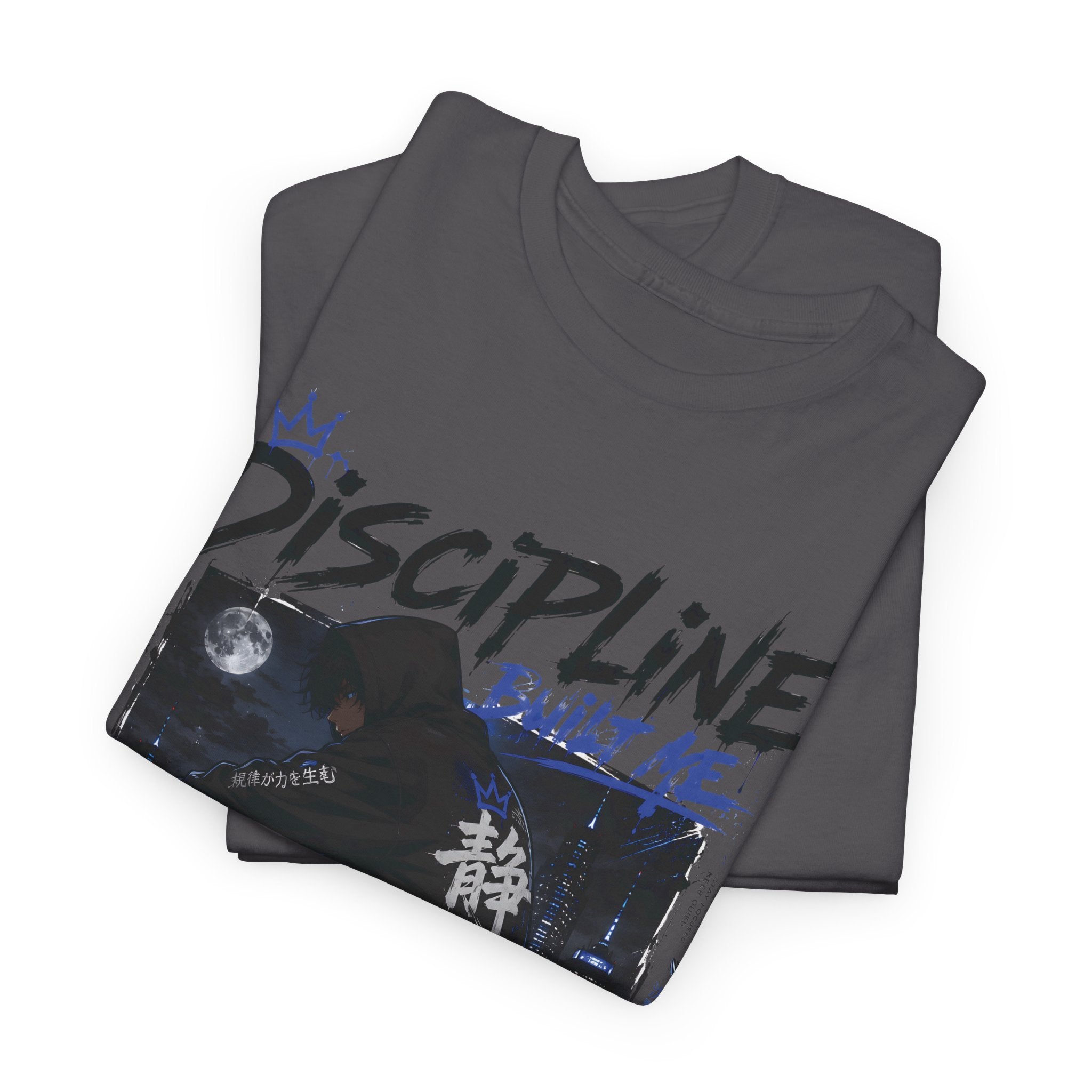 Discipline Anime Graphic Tee — Night Samurai Streetwear