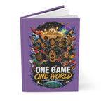 Soccer Journal — "One Game One World" Personalized Hardcover Notebook