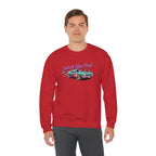 Cartoon Dragster Flames Sweatshirt | Vintage Car Illustration, Racing Flame