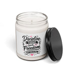 Soy Candle — "Discipline Today Leads to Freedom Tomorrow" Motivational Scented Candle (9oz)