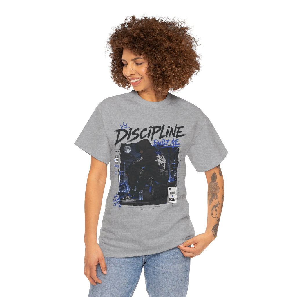Discipline Anime Graphic Tee — Night Samurai Streetwear