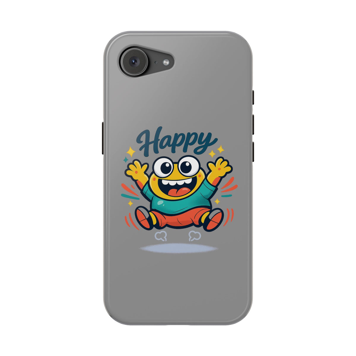 Happy Monster Magnetic Protective Phone Case Gray