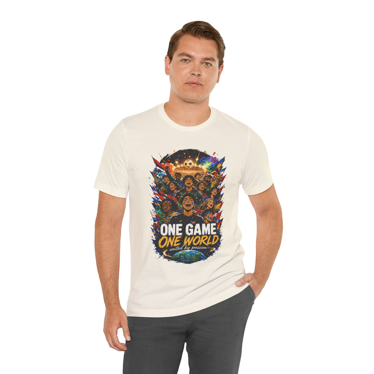 One Game One World Soccer Graphic T Shirt