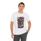 No Risk No Glory Soccer T-Shirt — Dynamic Football Player Graphic Tee