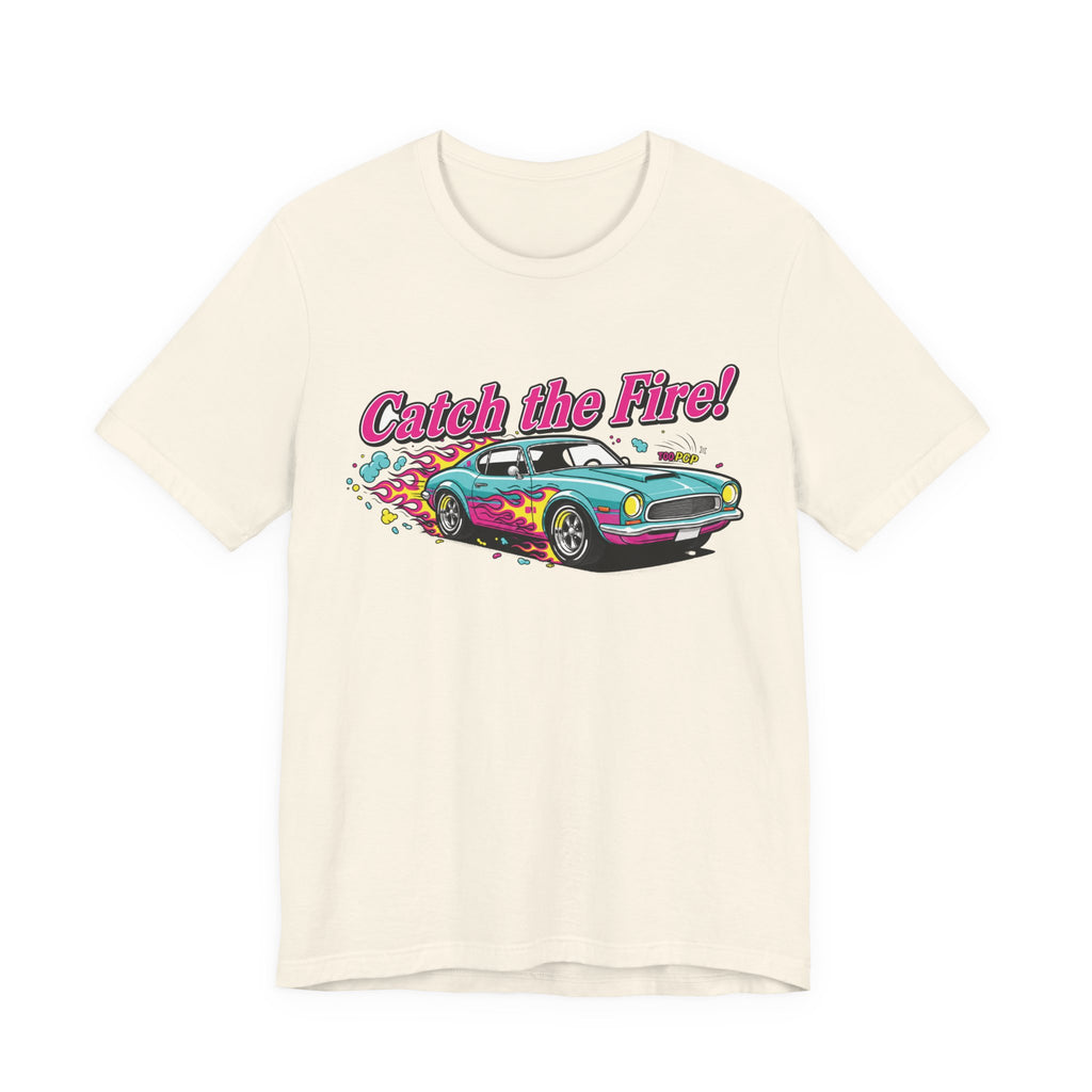 Catch the Fire Vintage Muscle Car Graphic T Shirt
