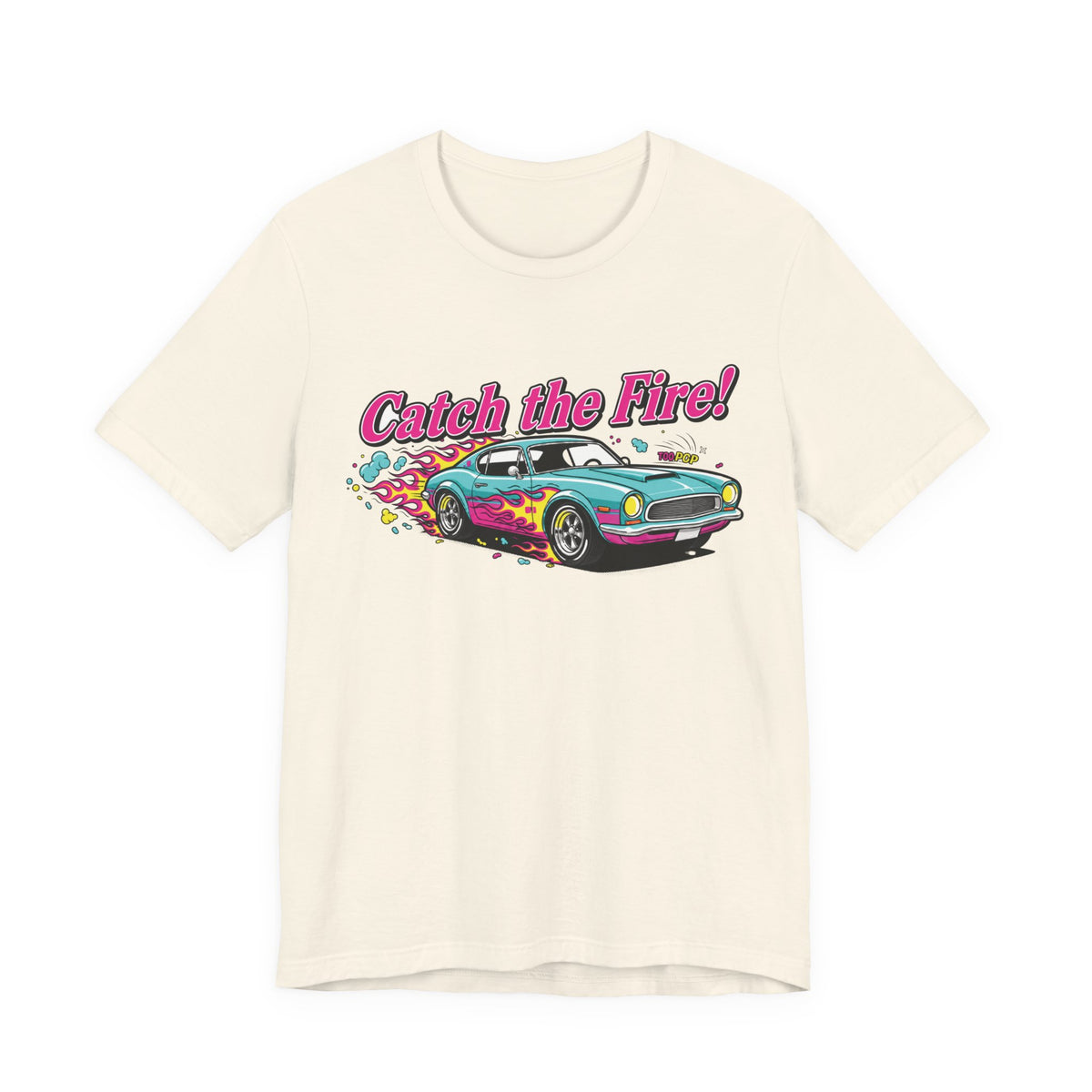 Catch the Fire Vintage Muscle Car Graphic T Shirt