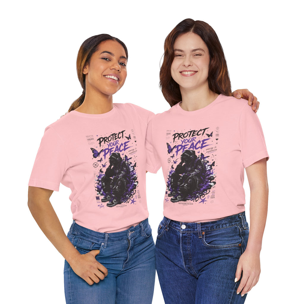 Protect Your Peace T-Shirt — Gothic Butterfly Graphic Tee