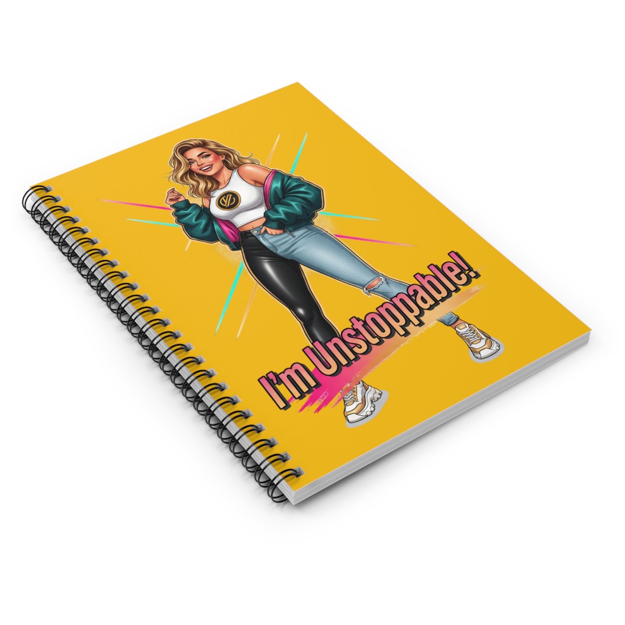 I'm Unstoppable! Spiral Notebook — Motivational Pink Journal for Women