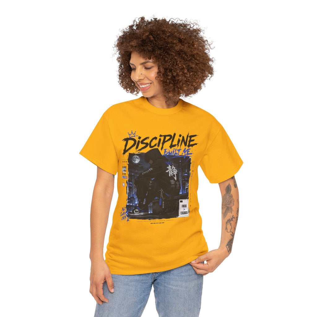 Discipline Anime Graphic Tee — Night Samurai Streetwear