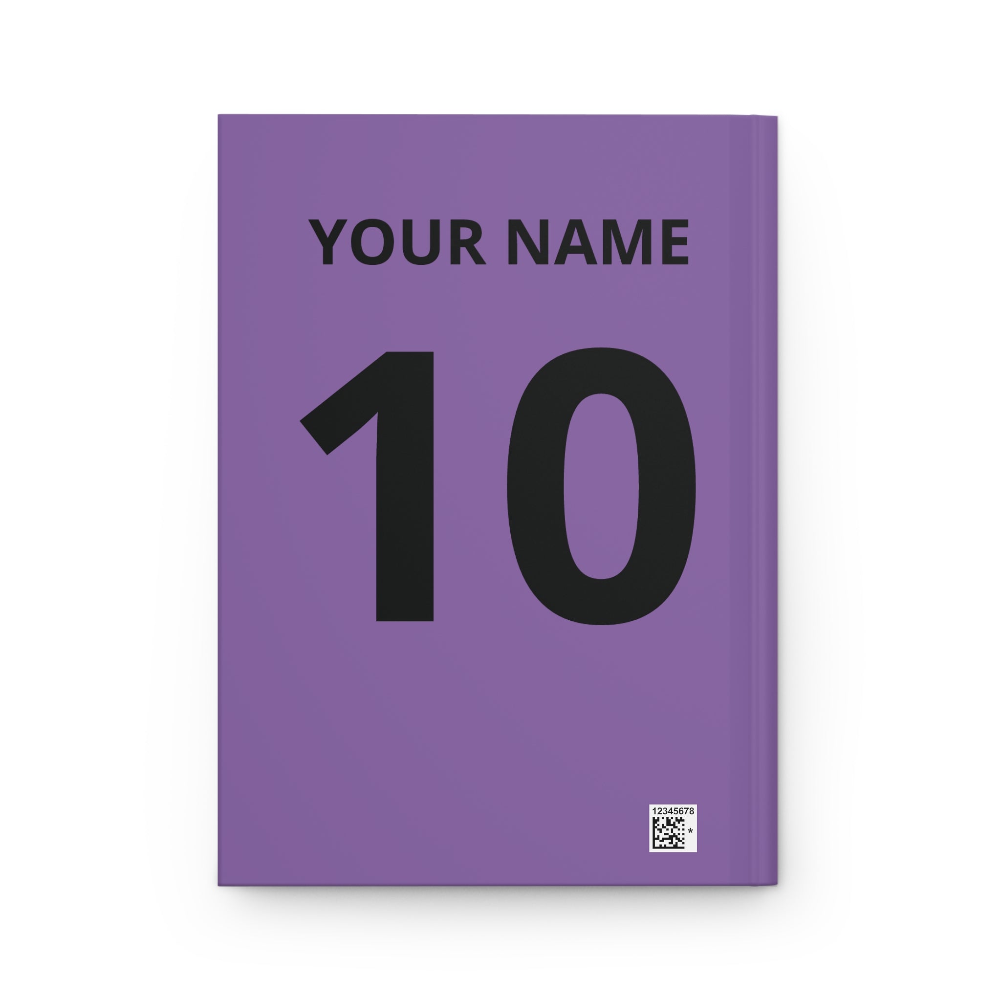 Football Is a Language Hardcover Journal — Personalized Soccer Player Number Notebook