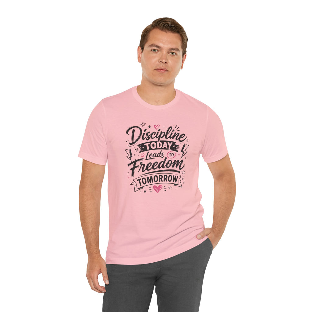 Discipline Today Leads to Freedom Tomorrow Tee — Motivational Fitness T-Shirt