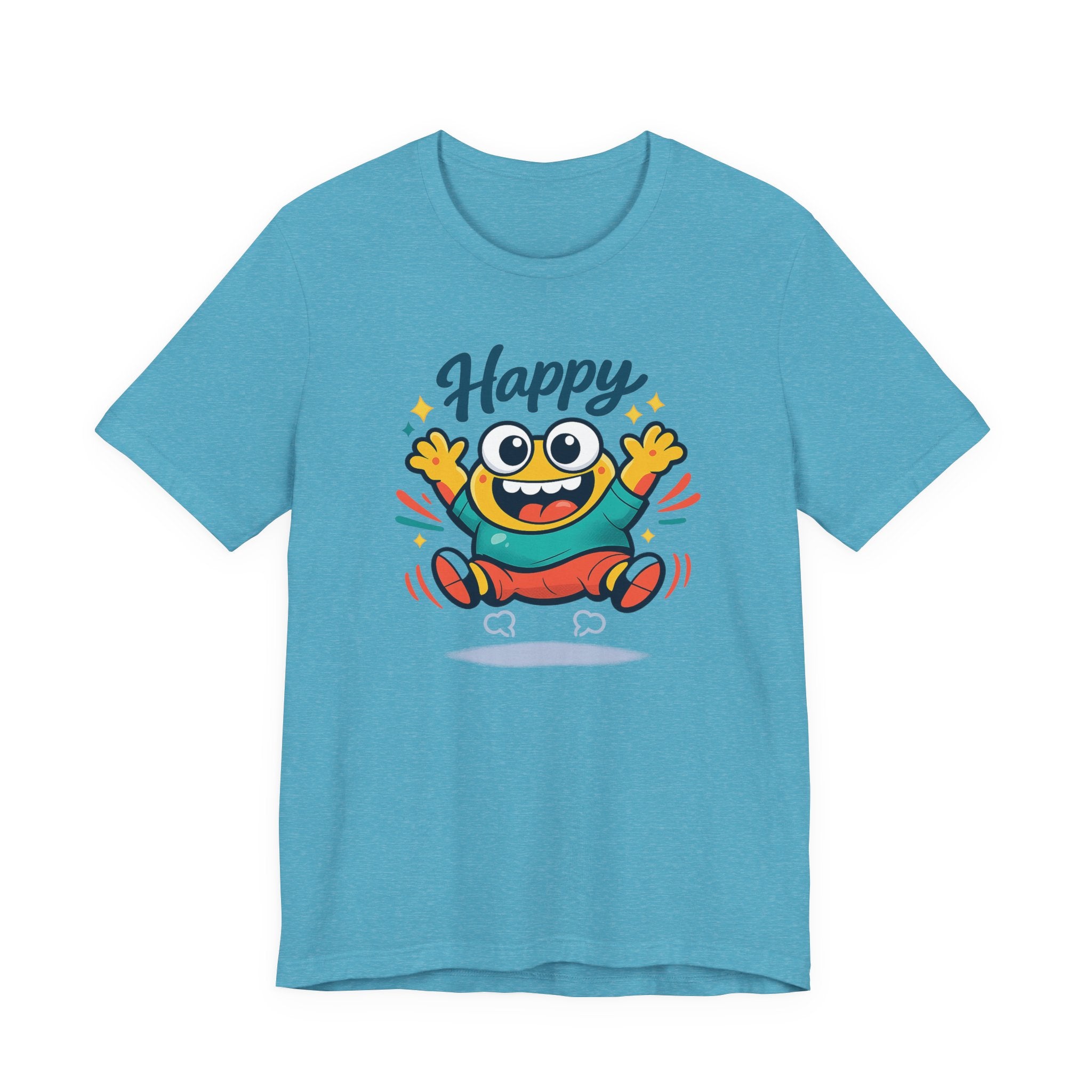 Happy Mood Blob Tee | kawaii minimal, thick outline emoji cartoon