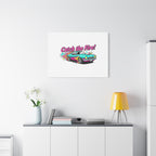 Retro Racing Car Canvas Wall Art – Vintage Dragster Design