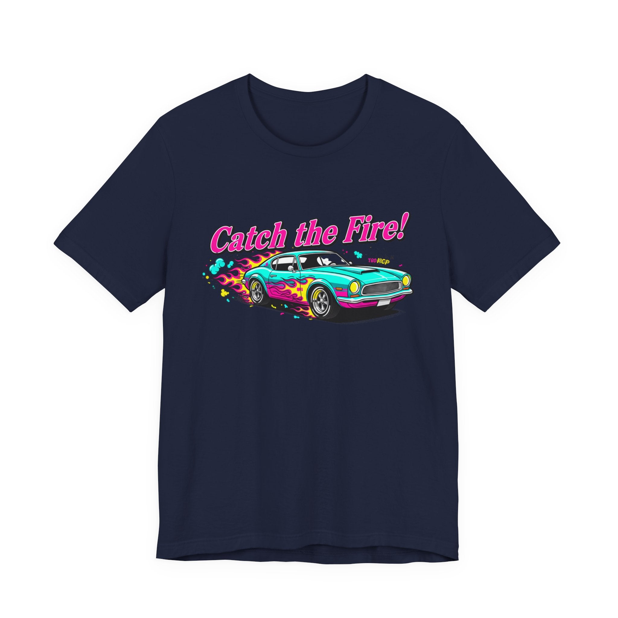 Retro Cartoon Dragster T-Shirt – Vintage Racing Flame Graphic Tee