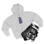 Dream Beyond Limits Zip Hoodie — Gothic Purple Graphic Zip-Up