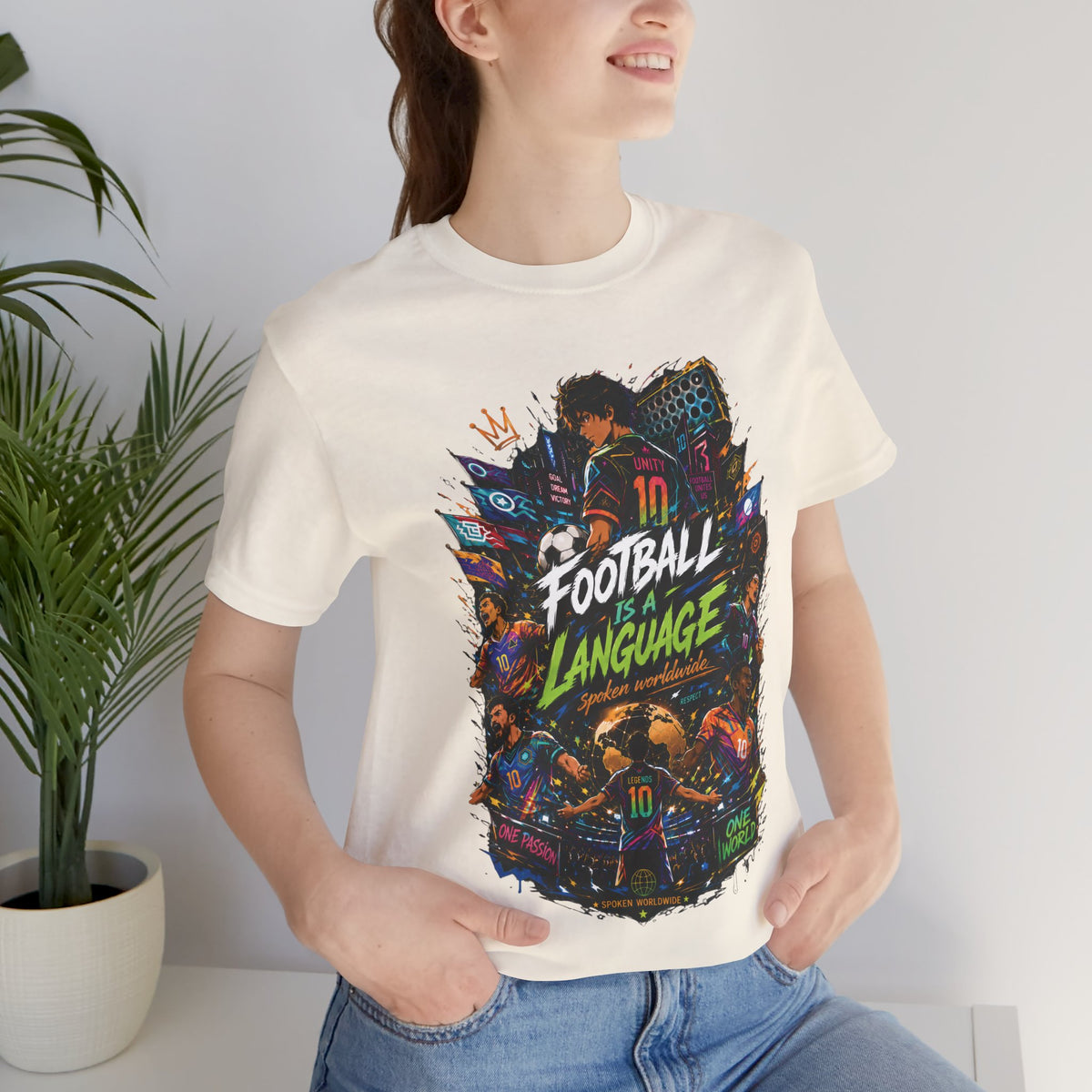 Football Is a Language Graphic T Shirt