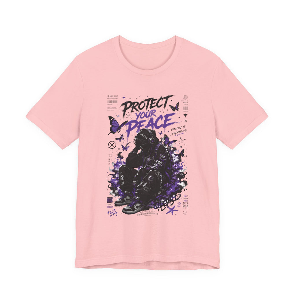 Protect Your Peace T-Shirt — Gothic Butterfly Graphic Tee