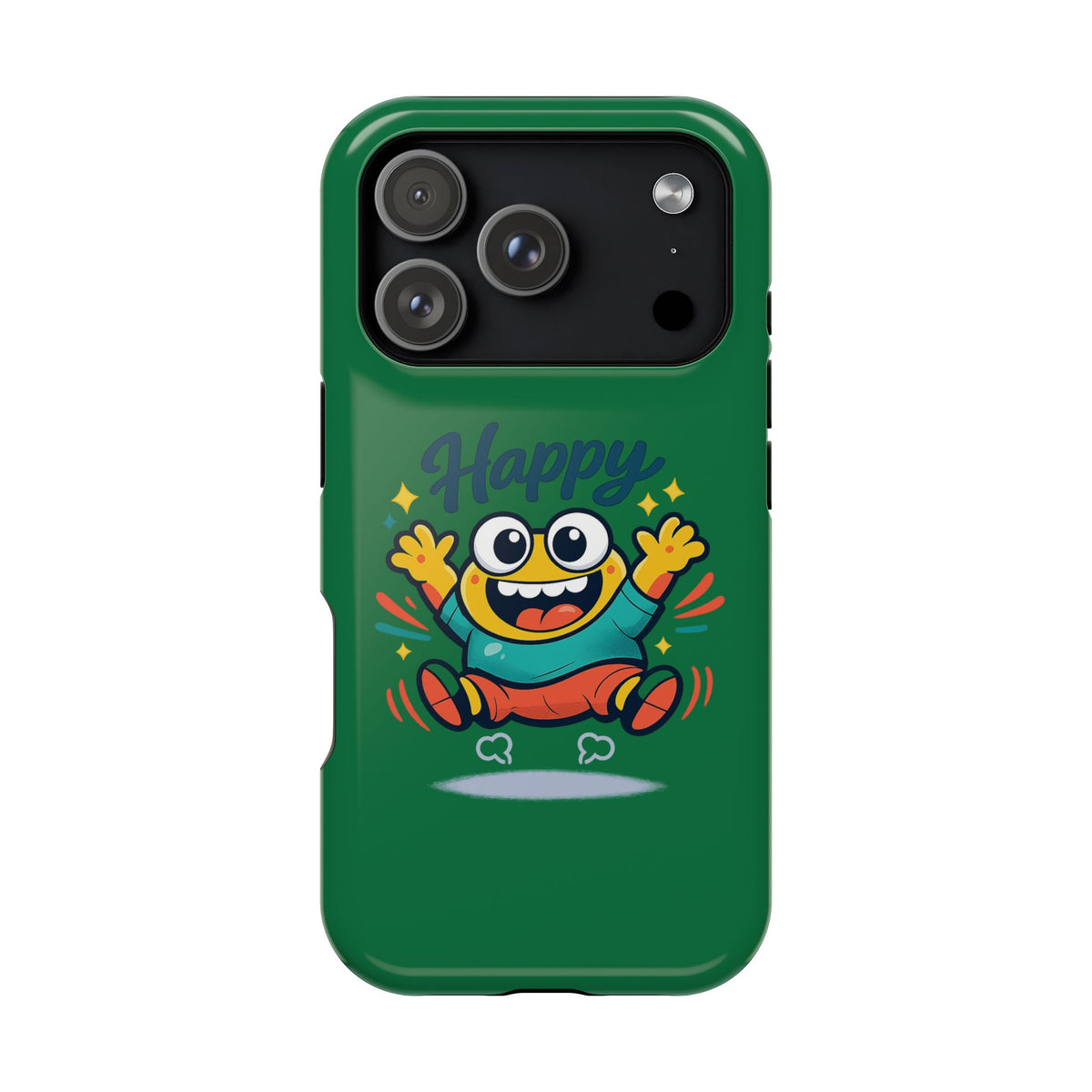 Happy Monster Magnetic Protective Phone Case Green