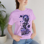 Astronaut Galaxy Tee — "Your Mind Creates Reality" Space Graphic T-Shirt
