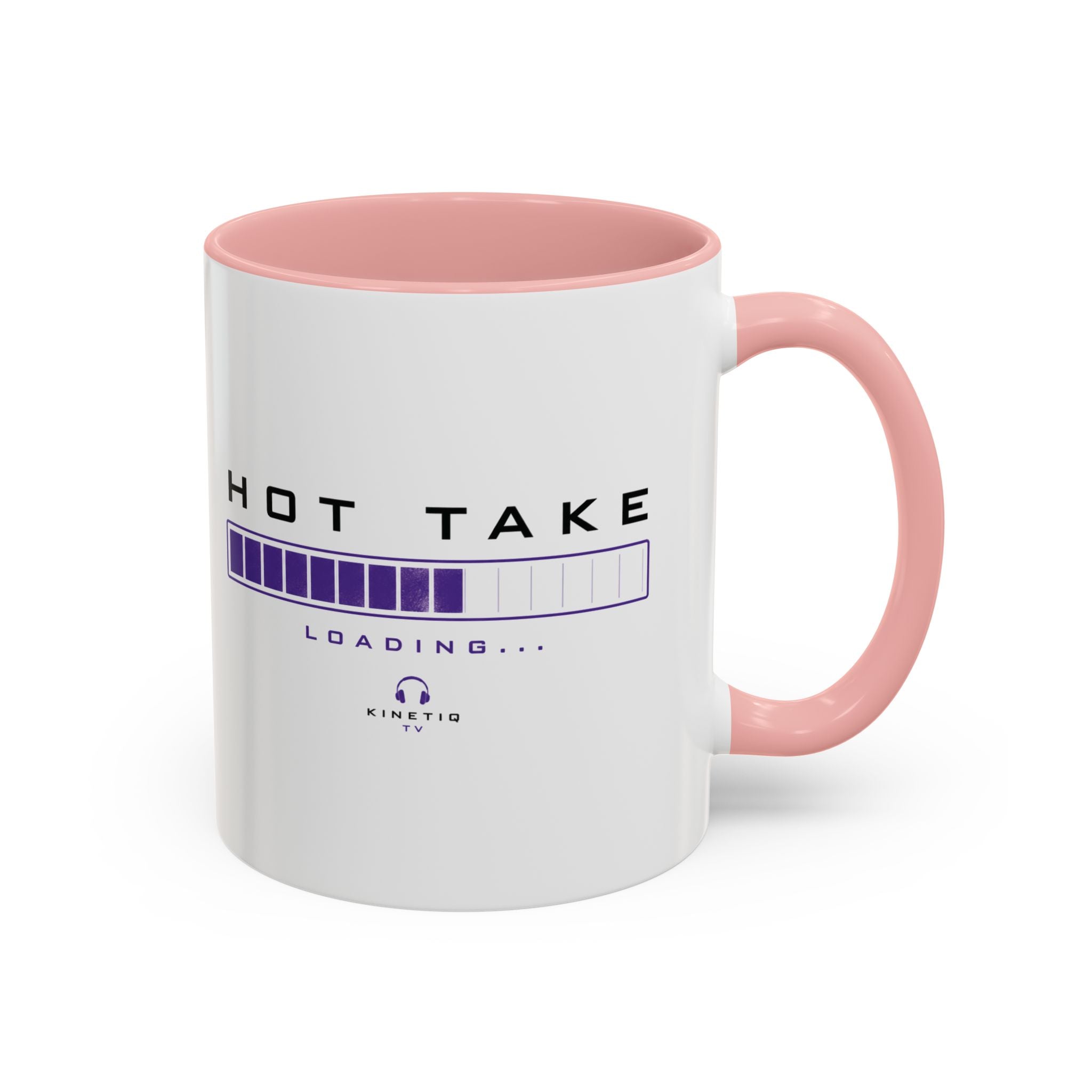 Accent Coffee Mug — "Hot Take Loading" Progress Bar Coffee Mug