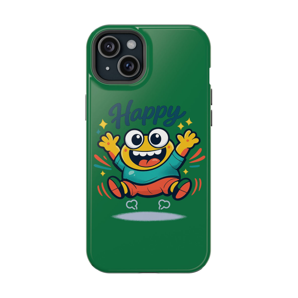 Happy Monster Magnetic Protective Phone Case Green