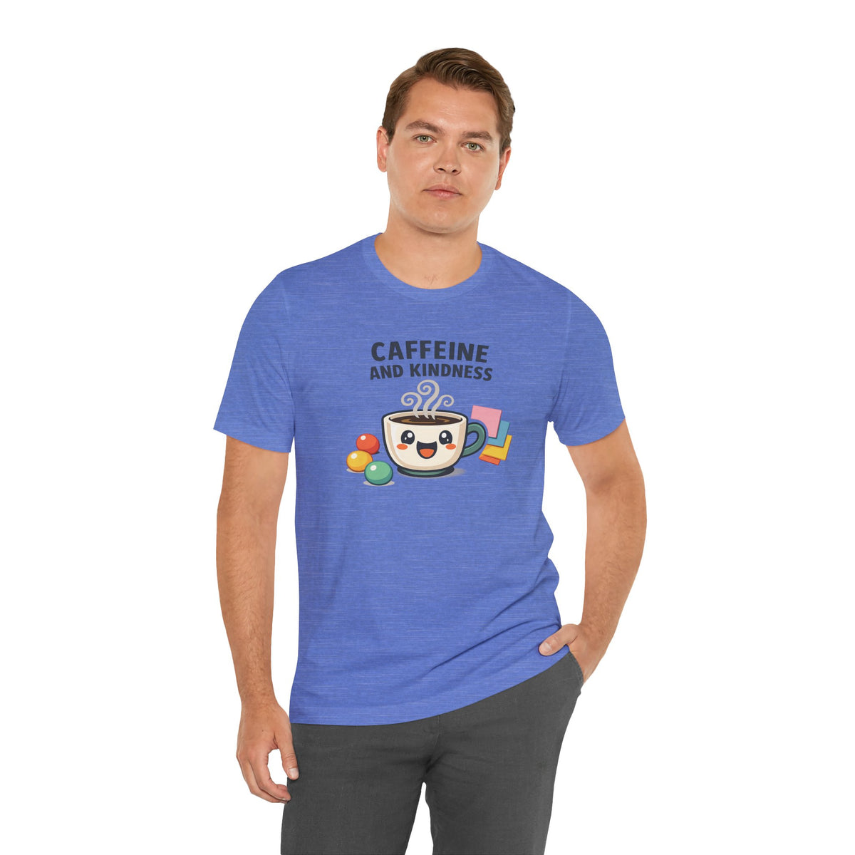 Caffeine and Kindness Coffee Graphic T Shirt