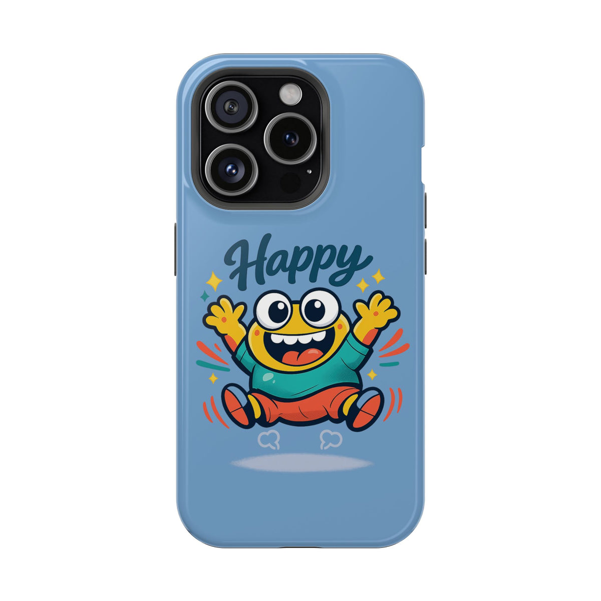 Happy Monster Magnetic Protective Phone Case Blue