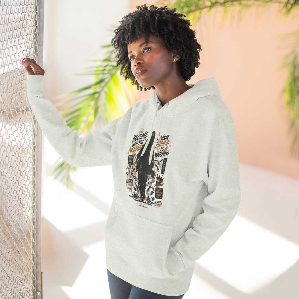 Adventure Hoodie — "Become Your Own Hero" Graphic Pullover