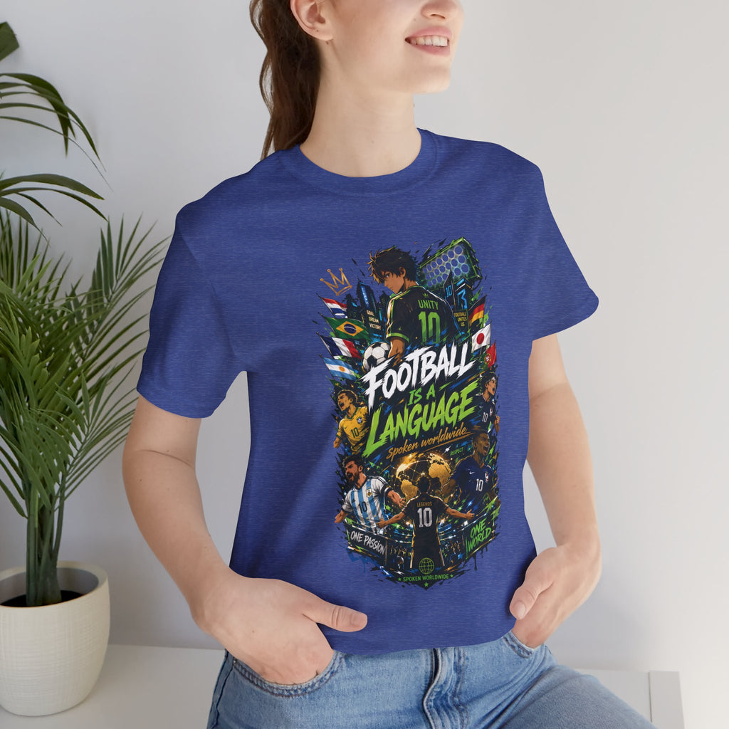 Football Language Graphic Tee — Soccer Fan Jersey Shirt
